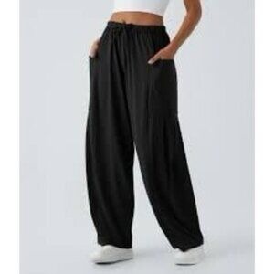 Halara Cargo Side Pocket Palazzo Flowy Wide Leg Pants Casual Women’s Size Medium